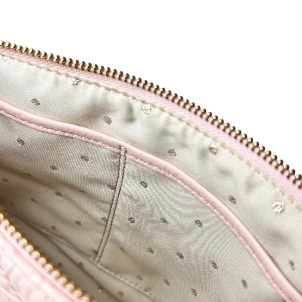 NWT Kate Spade Quilted Leather Shoulder Crossbody Bag Petal Pink Coquette Girly
